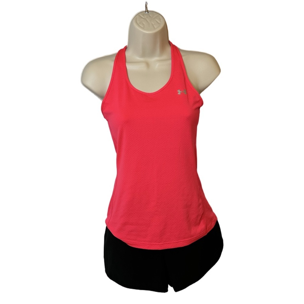 Under Armour Hot Pink Racerback Tank Top S Sporty Summer Energy